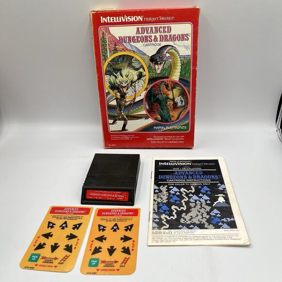 Advanced Dungeons & Dragons: Treasure of Tarmin (Intellivision, 1983) Complete - Picture 1 of 12